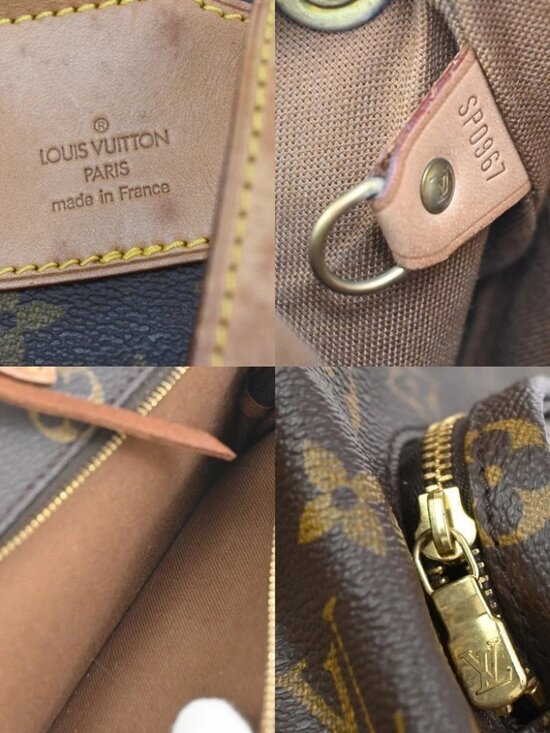 LOUIS VUITTON Montsouris MM Backpack Bag Monogram Leather Brown M51136 77AA208 main image 13